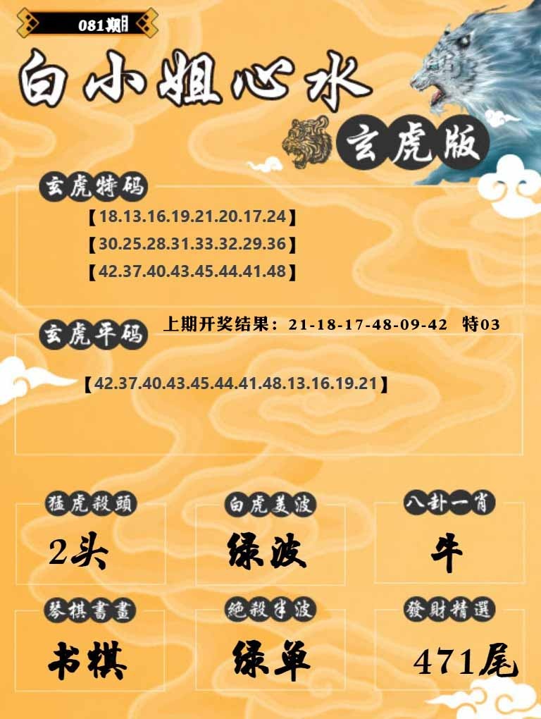 081期白小姐玄虎[图]
