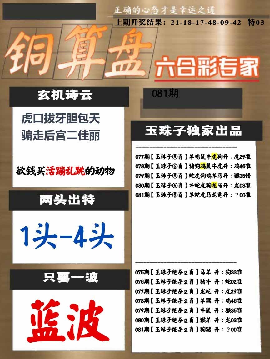 081期白小姐心水[图]